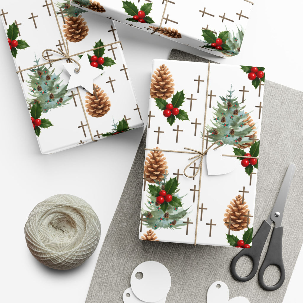 Copy of Faith Inspired Trees and Scripture Christmas Paper for this special season