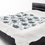 Faith Inspired Tree and Cross Velveteen Plush Blanket | Christmas Decor, Lightweight