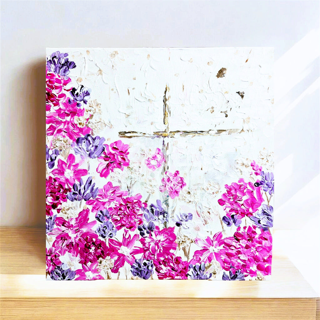 Flowers and Faith — Original Painting | Where's Jesus Series