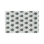 Holiday Christmas Faith-Inspired Tea Towel: Pine Trees, Crosses & Scripture