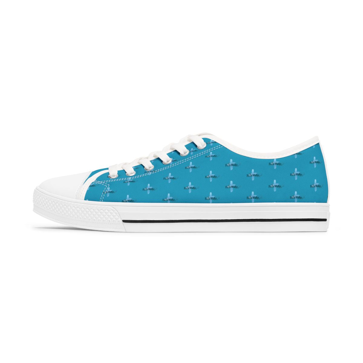 FaithWalks Logo Turquoise | Women's Low Top Sneakers