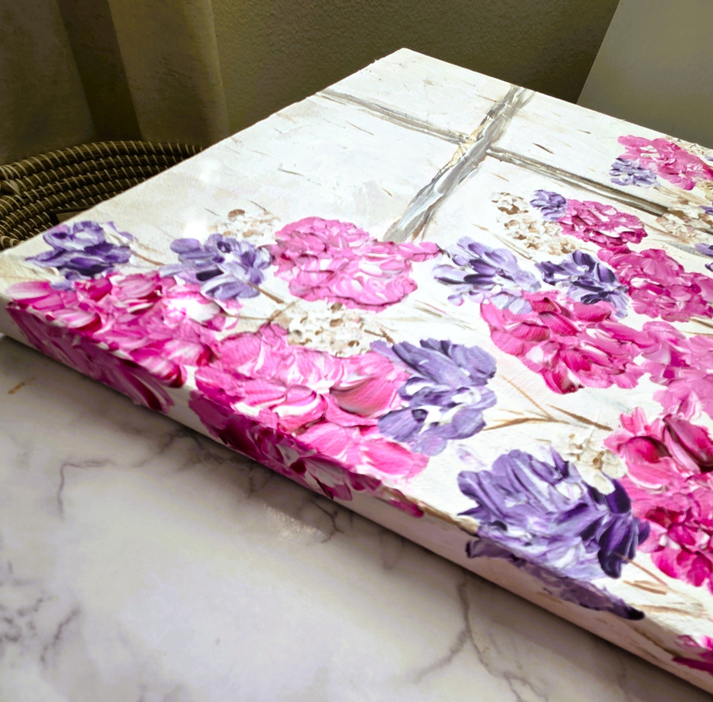 Path of Flowers and Light  — Original Painting | Where's Jesus Series