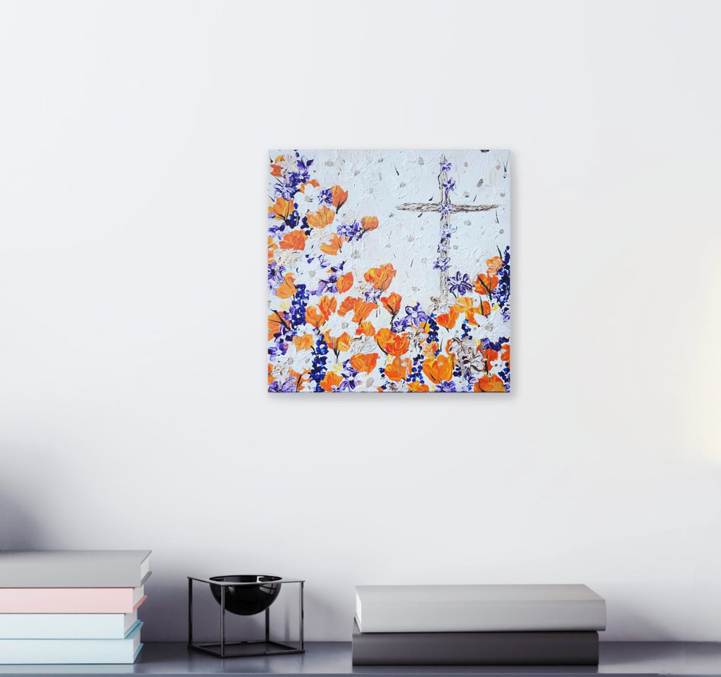 Faith and PoppiesFaith-Inspired 'Where's Jesus Seried' Spring Faith And Flowers Canvas