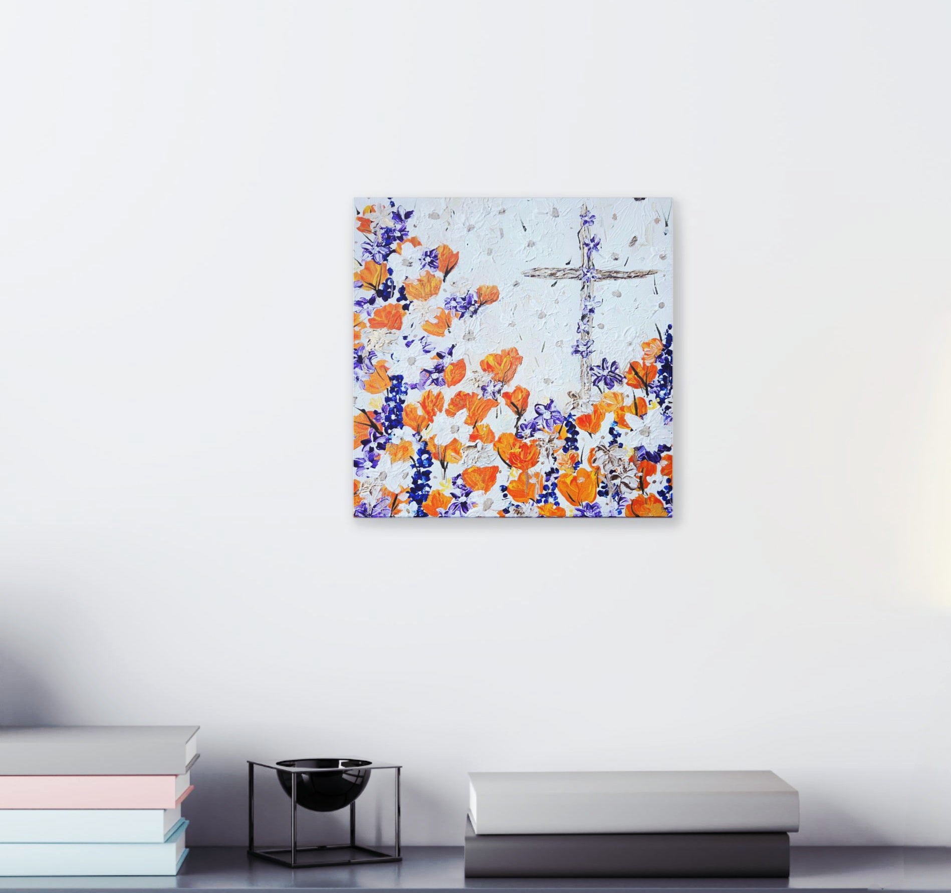 Faith and PoppiesFaith-Inspired 'Where's Jesus Seried' Spring Faith And Flowers Canvas