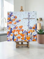 Faith and PoppiesFaith-Inspired 'Where's Jesus Seried' Spring Faith And Flowers Canvas