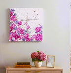 'Where's Jesus Print Series' Faith inspired Canvas Print- Flowers and Faith