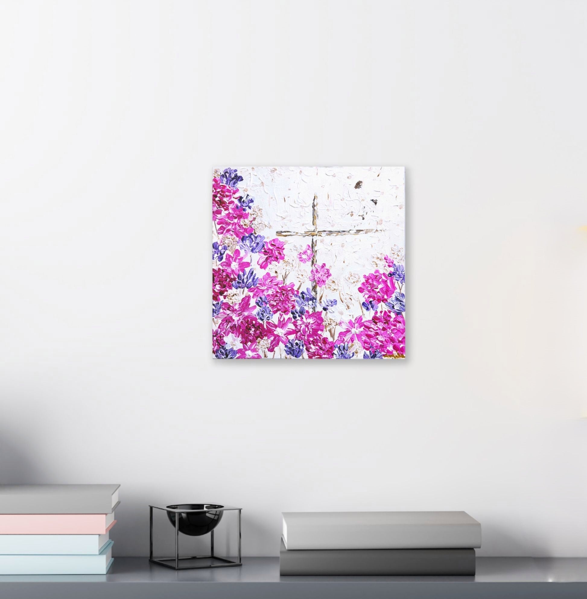 'Where's Jesus Print Series' Faith inspired Canvas Print- Flowers and Faith