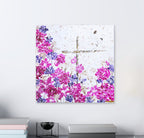 'Where's Jesus Print Series' Faith inspired Canvas Print- Flowers and Faith