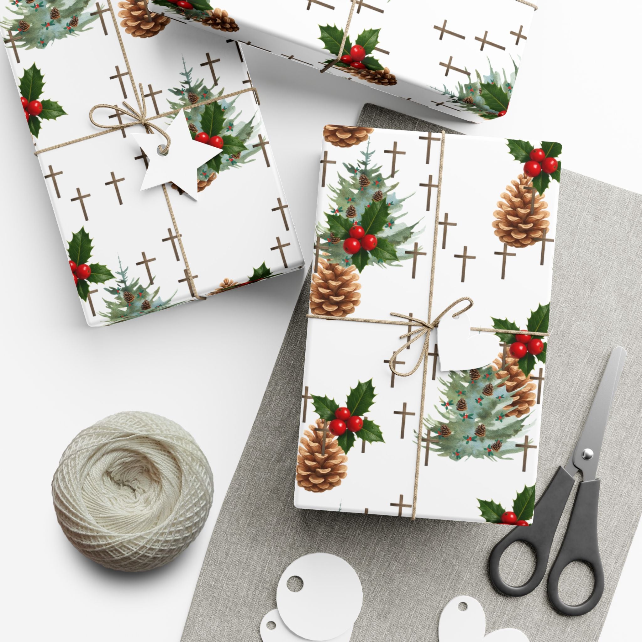 Copy of Faith Inspired Trees and Scripture Christmas Paper for this special season