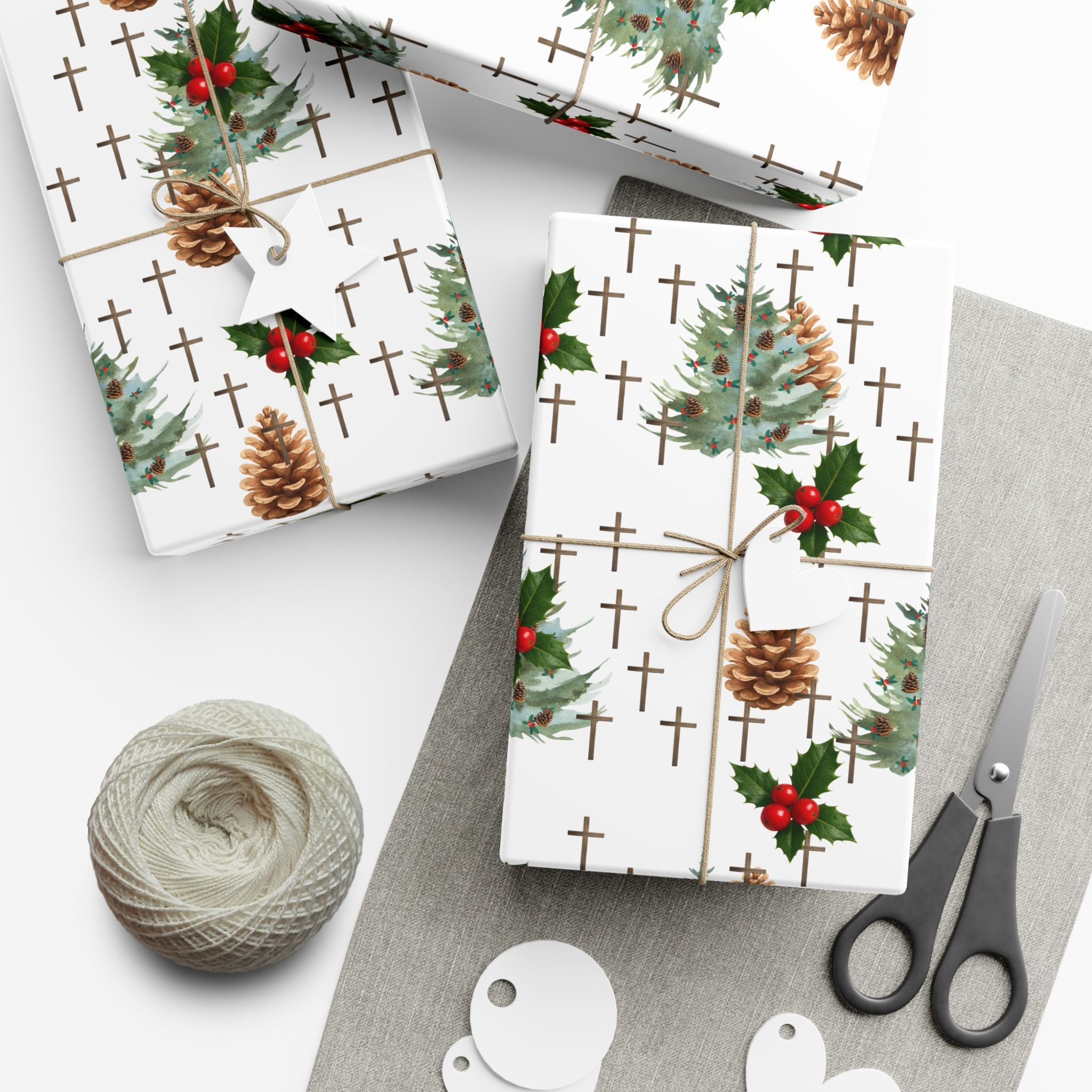 Copy of Faith Inspired Trees and Scripture Christmas Paper for this special season