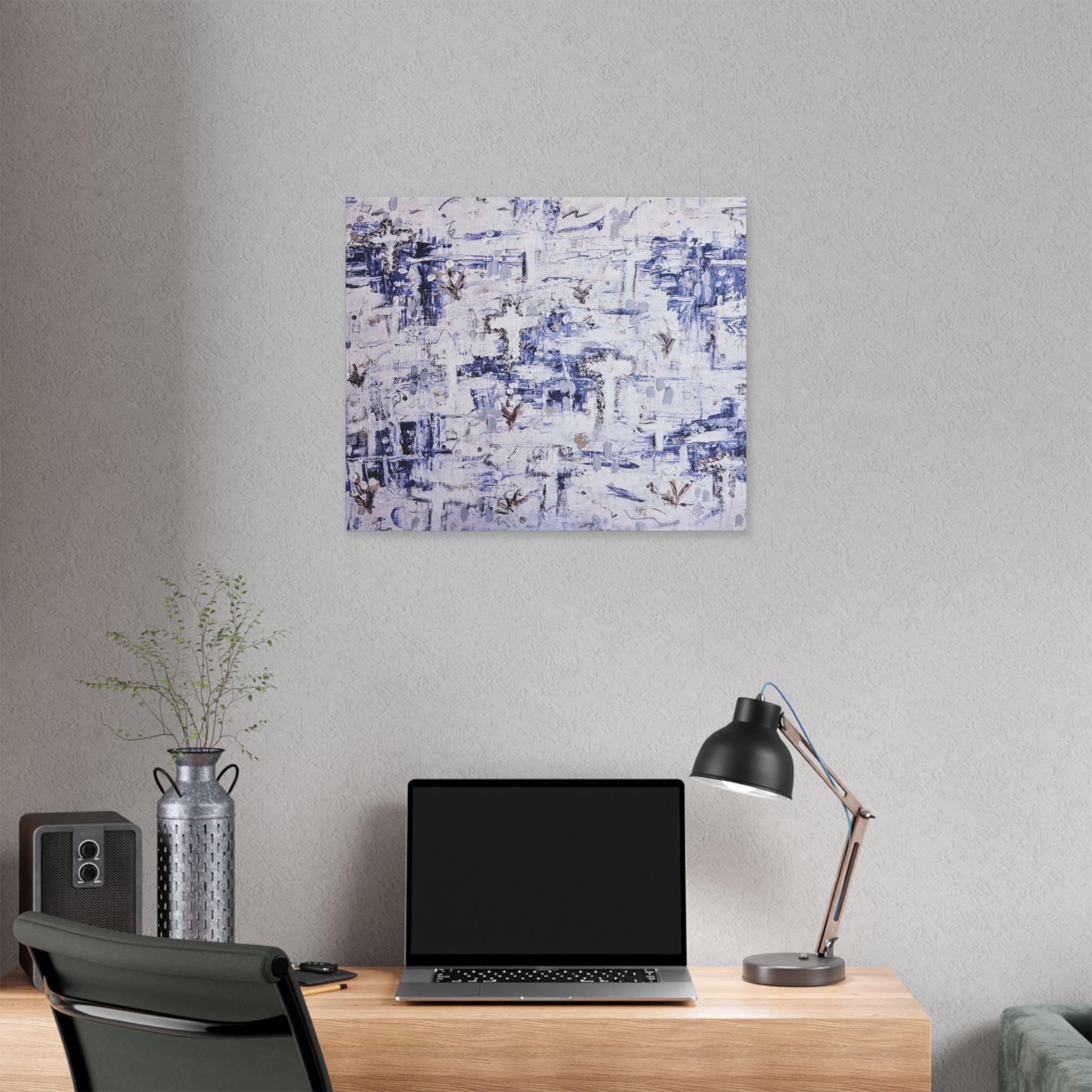 Beautiful Print of Abstract Faith Inspired Print of Original Art  "Field of Faith".  Light, Inspiration, and Faith for any Space.