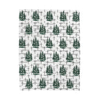 Faith Inspired Tree and Cross Velveteen Plush Blanket | Christmas Decor, Lightweight