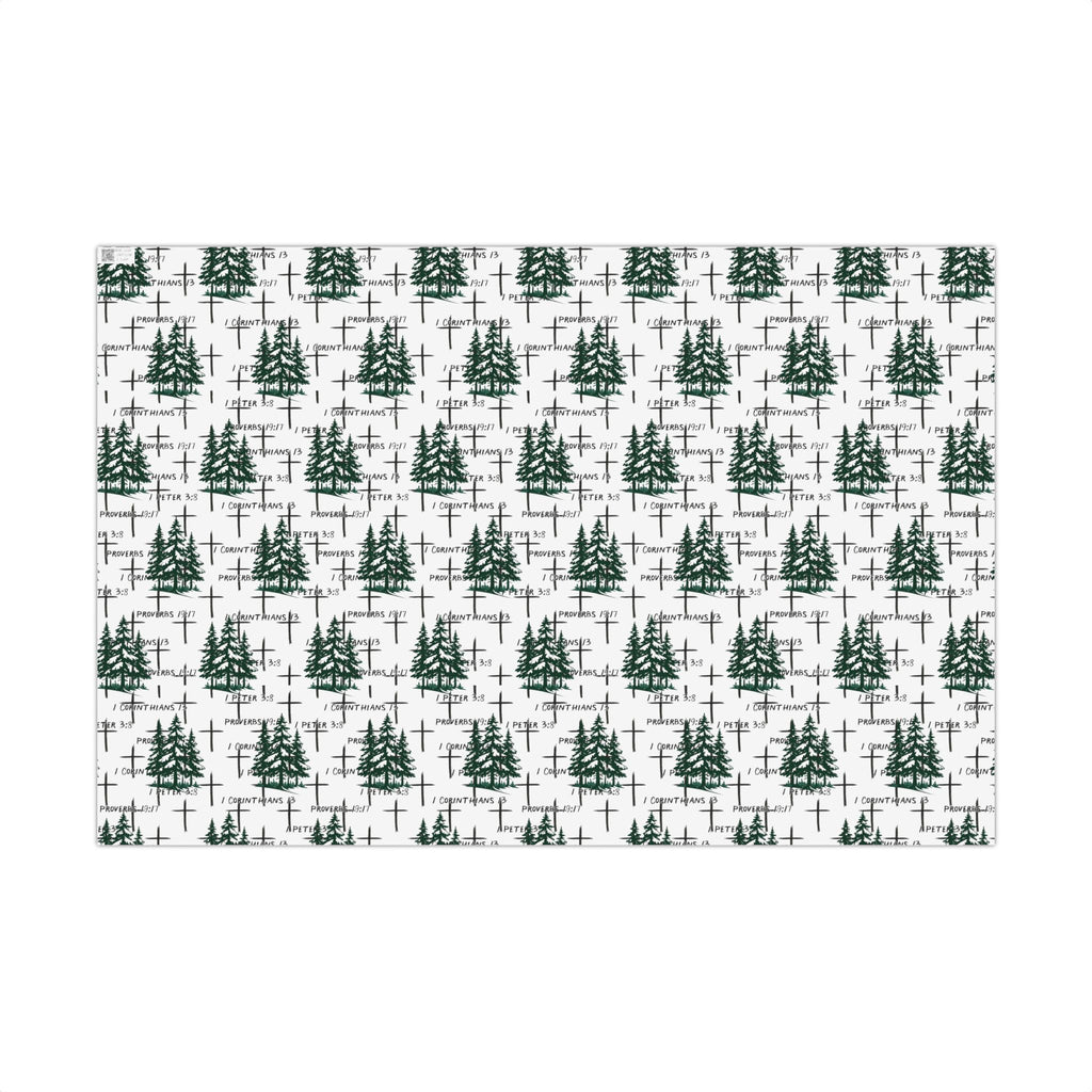 Faith Inspired Trees and Scripture Christmas Paper for this special season