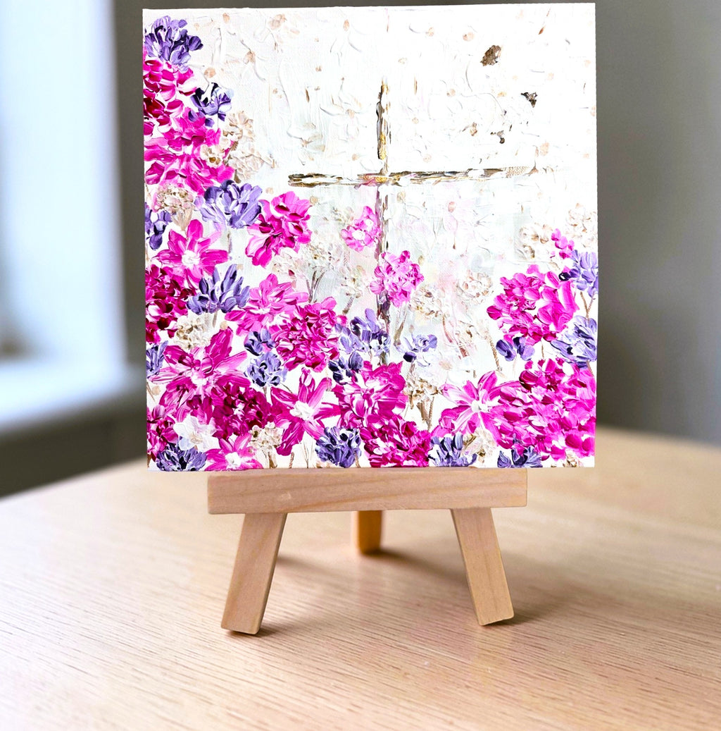 Flowers and Faith — Original Painting | Where's Jesus Series